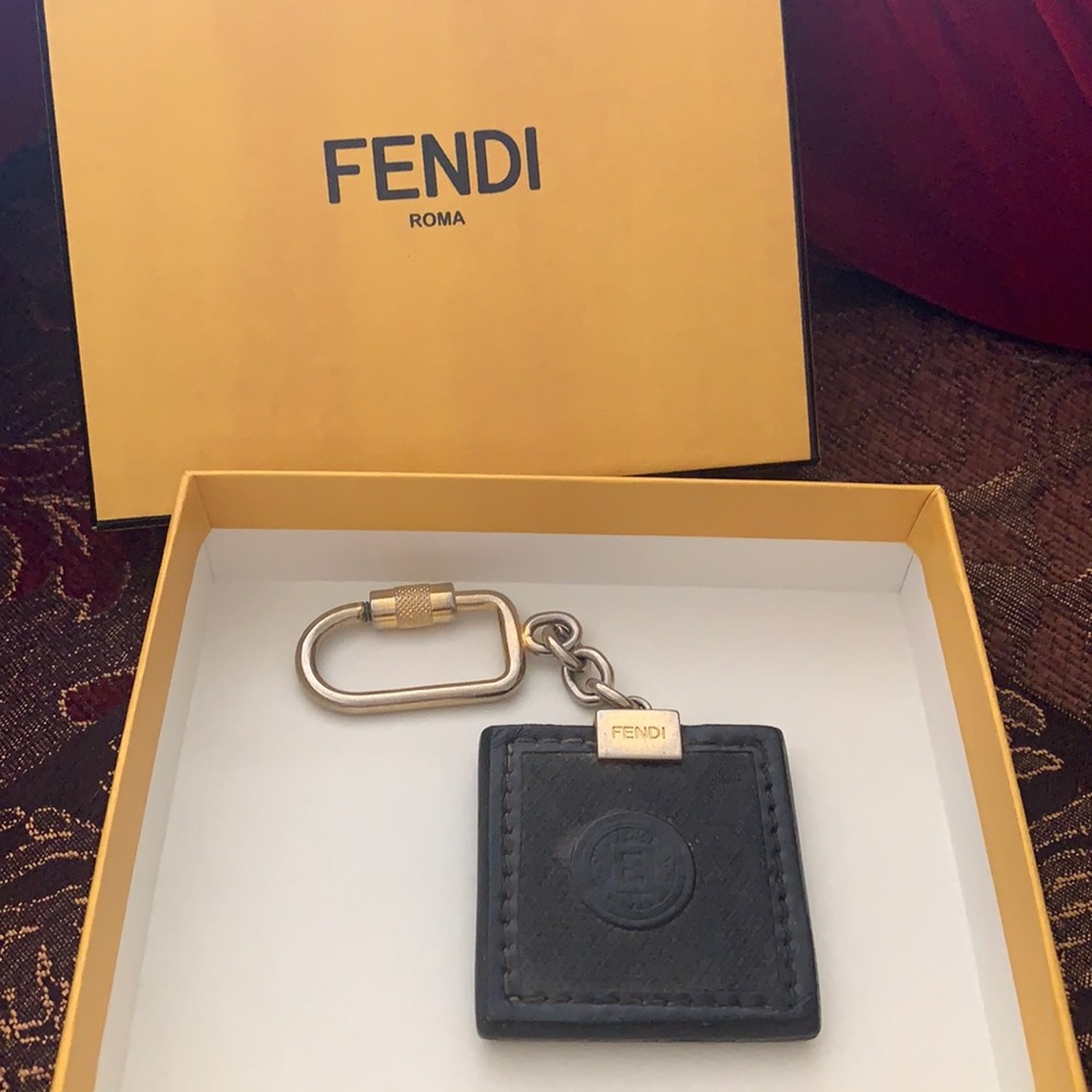 Authentic Fendi classic key chain w/ box